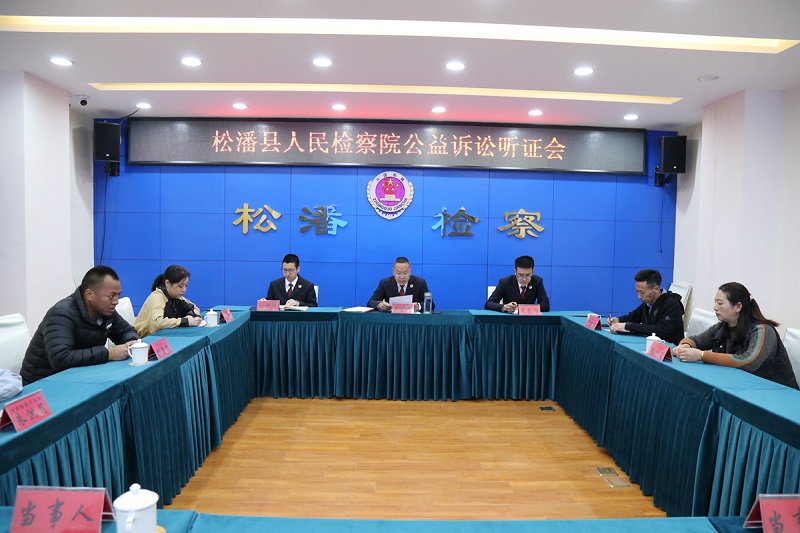 松潘县人民检察院组织召开公益诉讼公开听证会